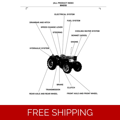 KUBOTA M4050 PARTS MANUAL